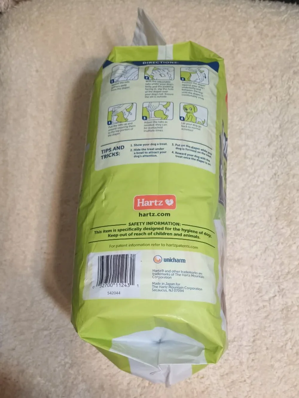 NWT Hartz Comfitables Male & Female Dog Diapers, Medium 15
